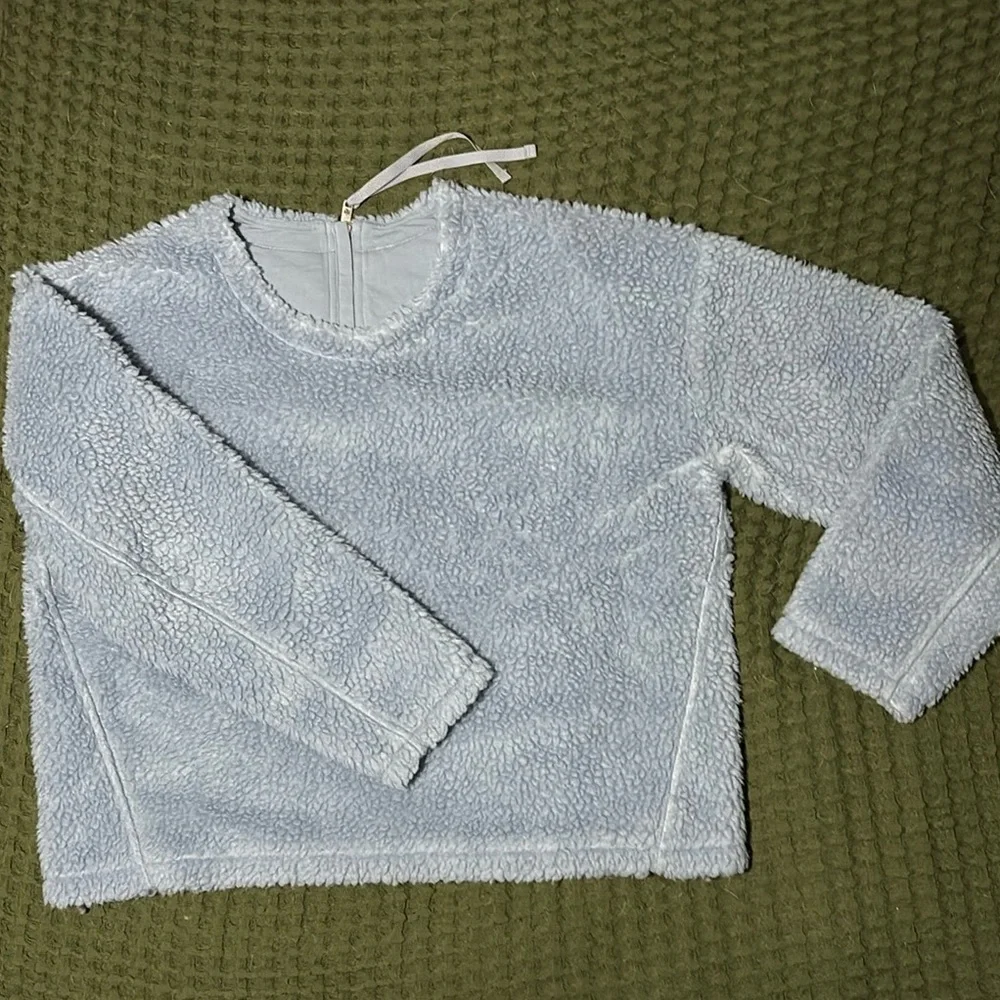 Cozy Light Blue lululemon Sherpa Pullover - Picture 1 of 7